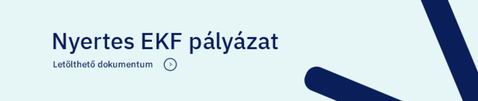 Nyertes EKF pályázat