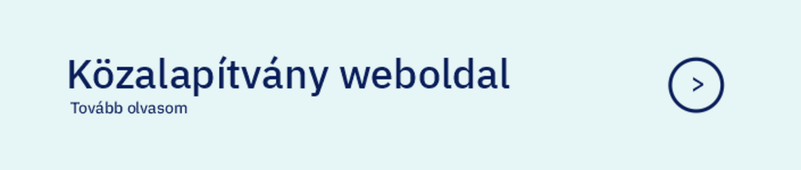 Közalapítvány weboldal