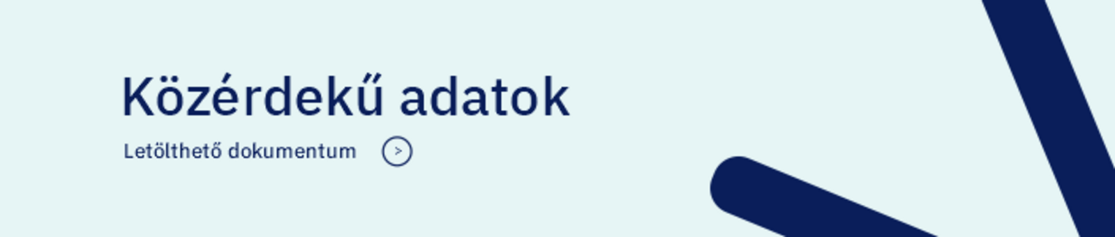 Közérdekű adatok