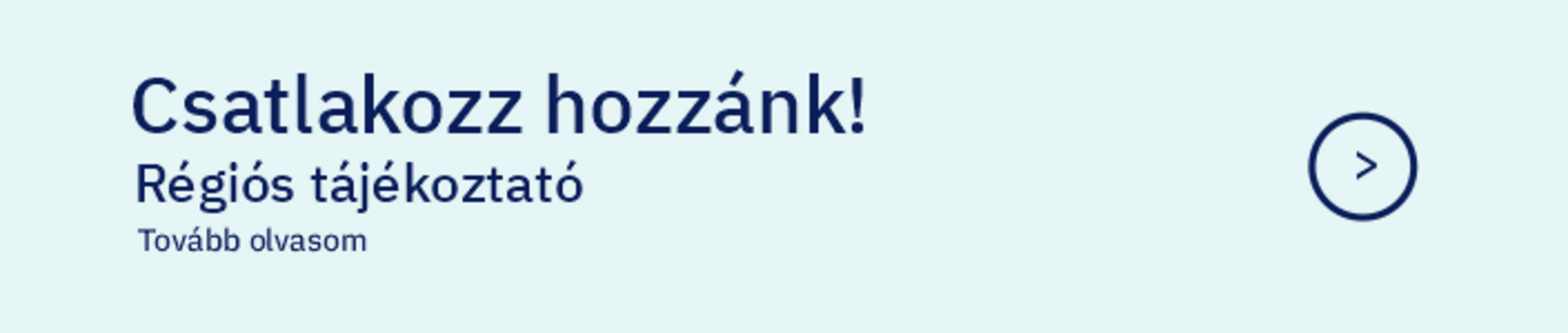 Régiós tájékoztató